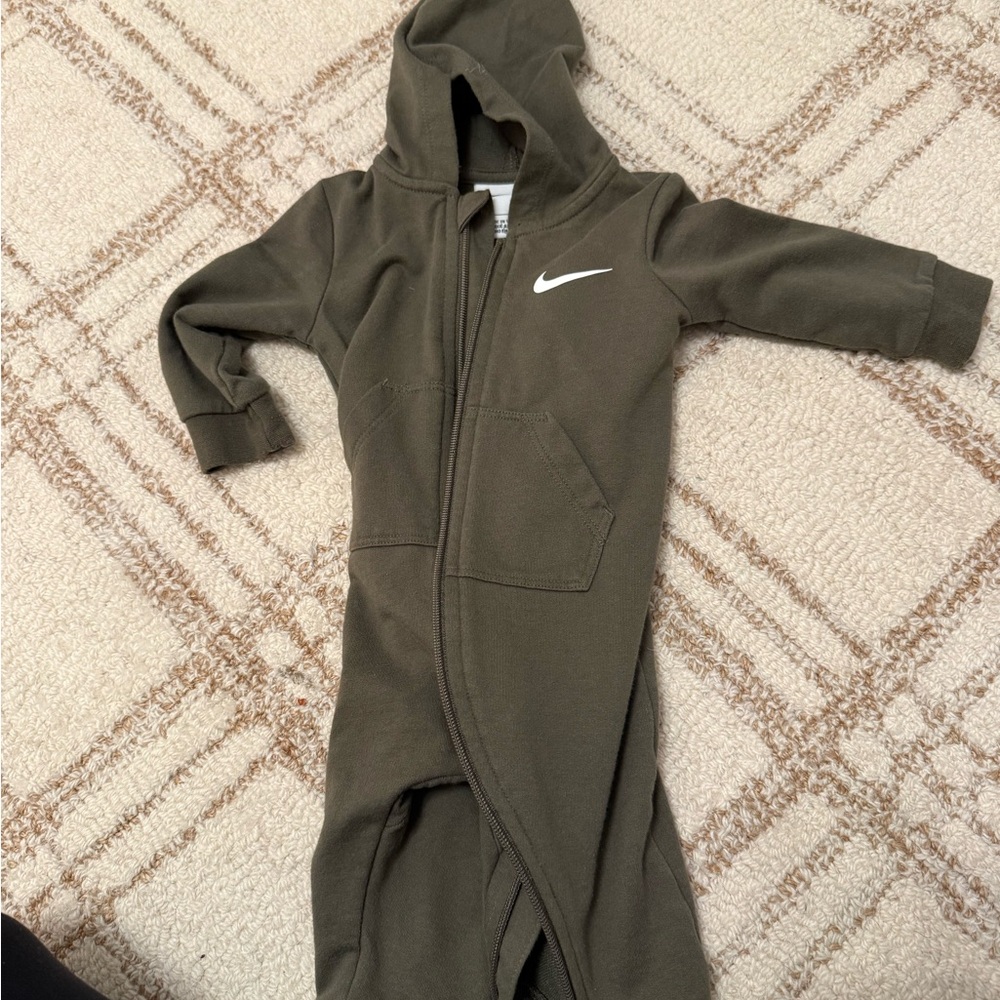 Nike Kids Dark Green Hooded Footie